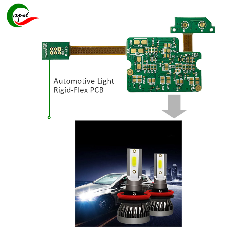 Automotive Light Rigid-Flex PCb Tootja