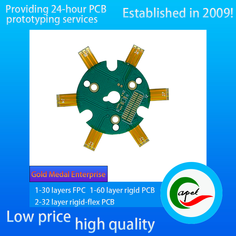 Quick Turn 2 layer Rigid-Flex PCB Stackup Making for Electrocardiogram (ECG) Machine