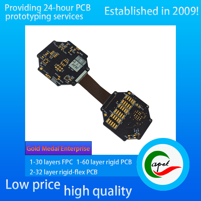 10 layer Rigid Flex PCB Stackup NiPdAu PCB Prototype Copper thickness 18um 35um