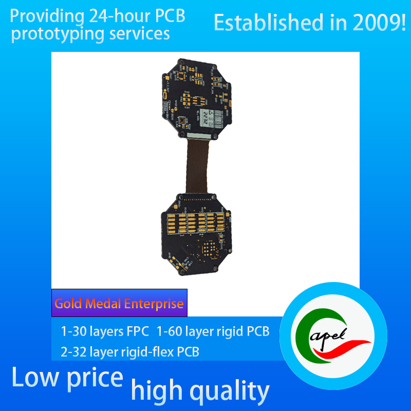 10 layer Rigid Flex PCB Stackup NiPdAu PCB Prototype Copper thickness 18um 35um