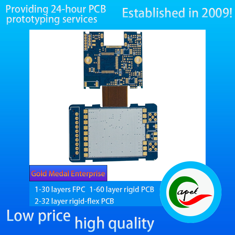 12 layer Rigid Flexible Circuit Boards HDI Blind Hole PCB Immersion Gold