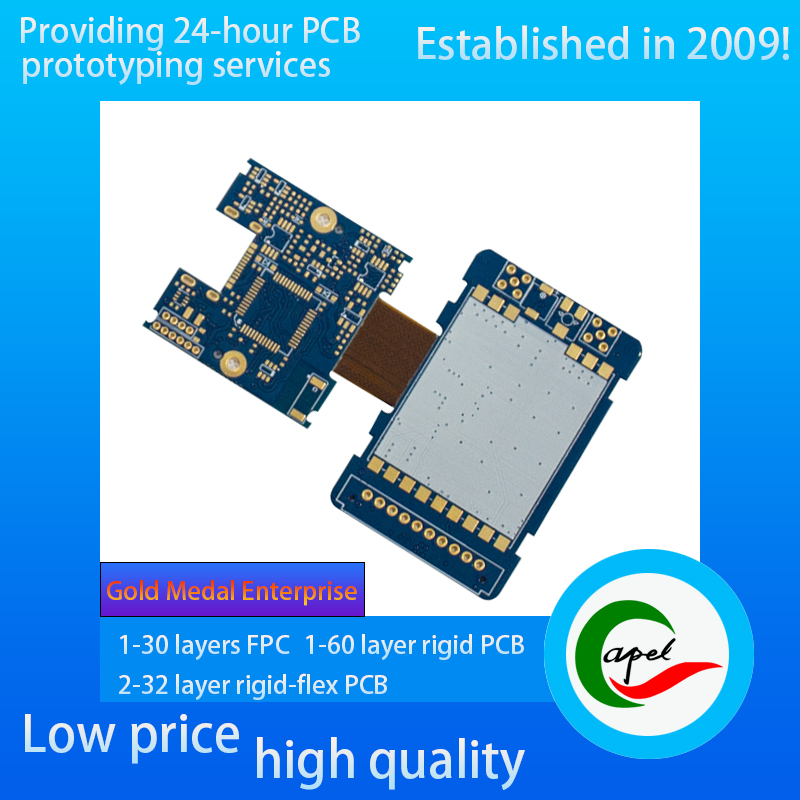 12 layer Rigid Flexible Circuit Boards HDI Blind Hole PCB Immersion Gold