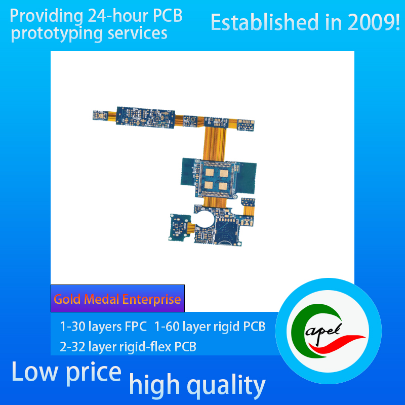 FR4 4 Layer Rigid-Flexible Circuit Boards for Medical Device PI Custom PCBs Fabrication