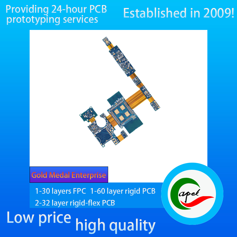 FR4 4 Layer Rigid-Flexible Circuit Boards for Medical Device PI Custom PCBs Fabrication