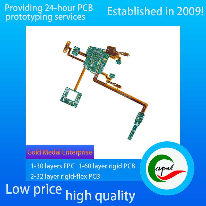 4 layer Rigid-Flex Circuit Boards Rapid PCB Prototype Fab for Ventilator Medical Devices