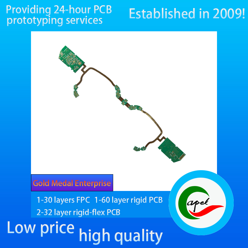 Turnkey 8 layer Rigid-Flex PCB Boards Fabrication And Assembly for VR Smart Glasses