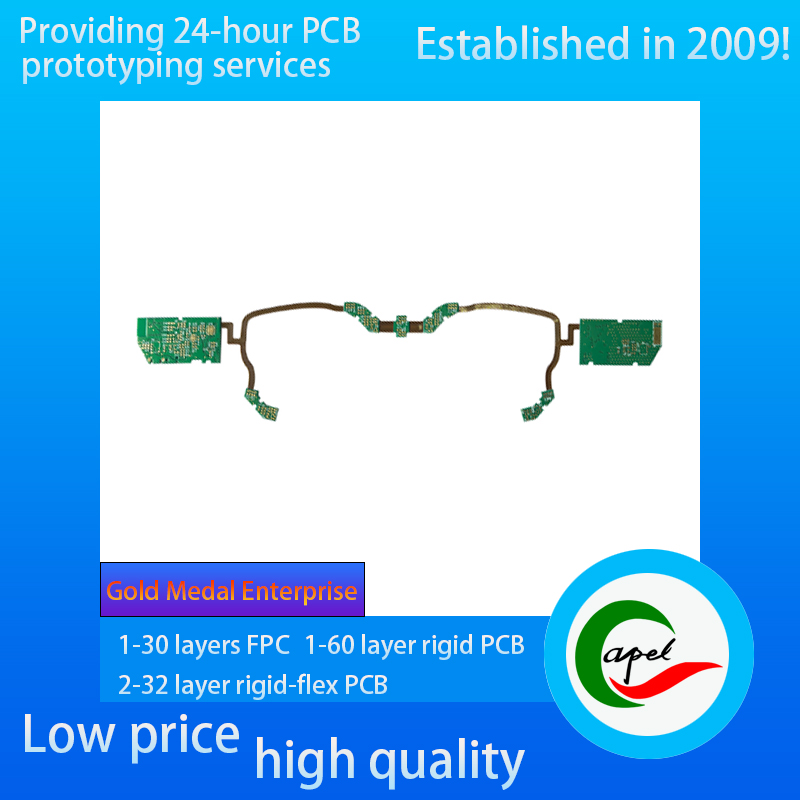 Turnkey 8 layer Rigid-Flex PCB Boards Fabrication And Assembly for VR Smart Glasses