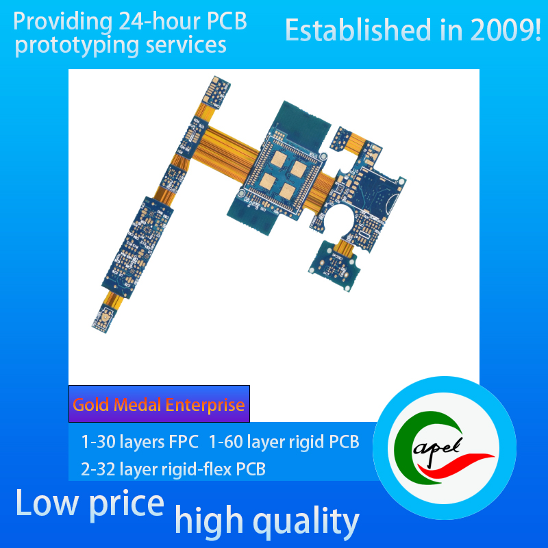 FR4 4 Layer Rigid-Flexible Circuit Boards for Medical Device PI Custom PCBs Fabrication