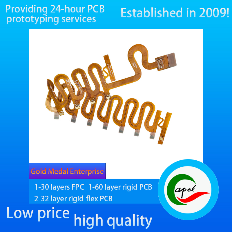 Turnkey Fast turn Flexible Circuit Board Manufacturers Thick Gold Pcb FR4 PI