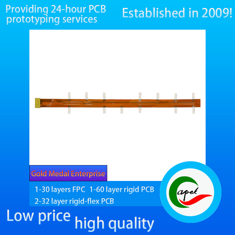 2 Layers Double-sided Flexible PCB with Pure Nickel Sheet