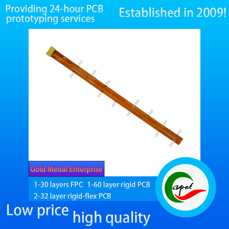 2 Layers Double-sided Flexible PCB with Pure Nickel Sheet