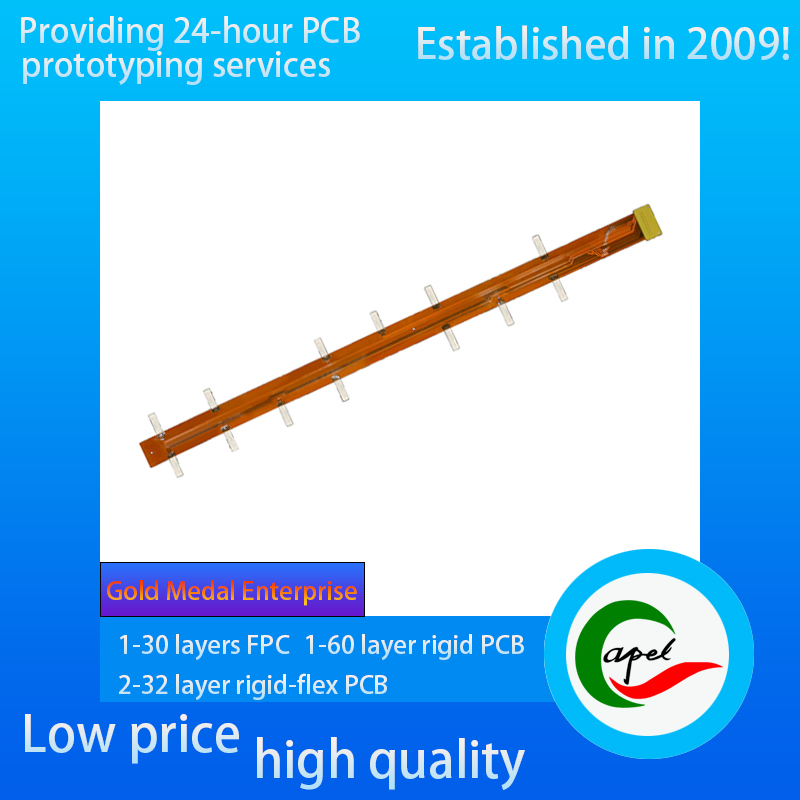 2 Layers Double-sided Flexible PCB with Pure Nickel Sheet
