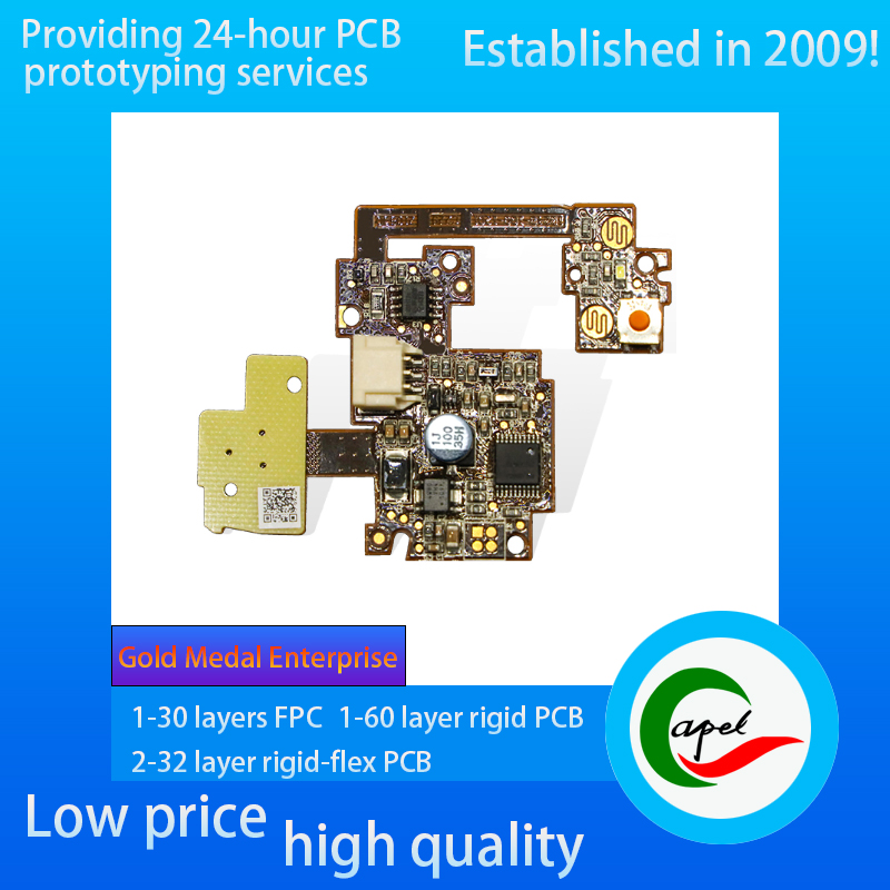 Quick Turn Pcb Fab Multilayer Flexible Pcb ENIG 2-3uin