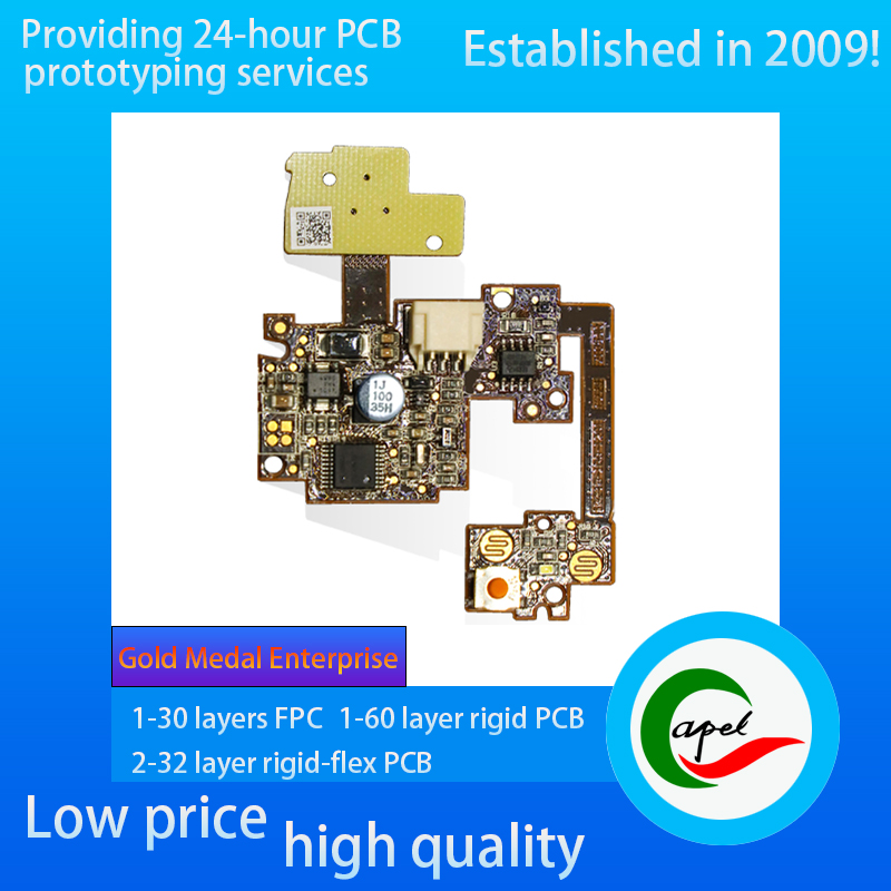 Quick Turn Pcb Fab Multilayer Flexible Pcb ENIG 2-3uin
