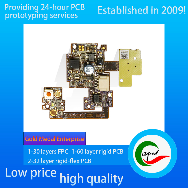 Quick Turn Pcb Fab Multilayer Flexible Pcb ENIG 2-3uin