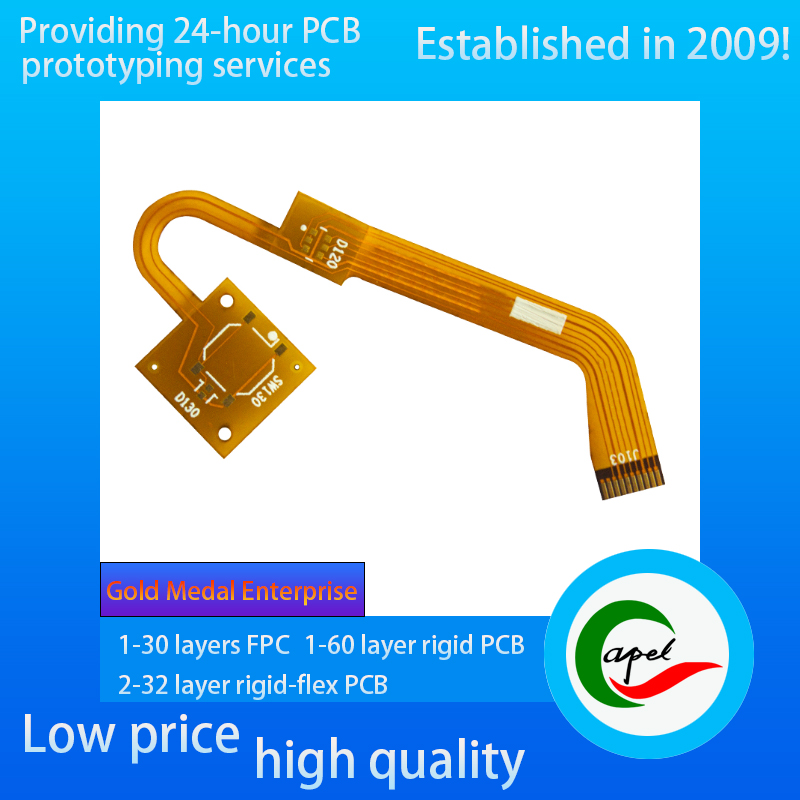 High-quality Single-Side Flexible Boards PI FR4 PCB Fab for Heart Rate Monitors