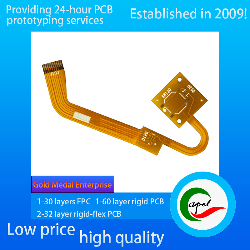 High-quality Single-Side Flexible Boards PI FR4 PCB Fab for Heart Rate Monitors