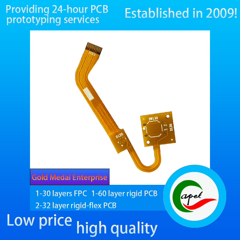 High-quality Single-Side Flexible Boards PI FR4 PCB Fab for Heart Rate Monitors