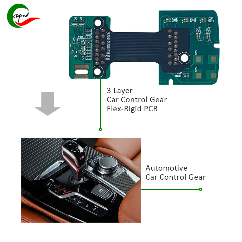 3 layer rigid flex pcb | automotive control circuit board Design