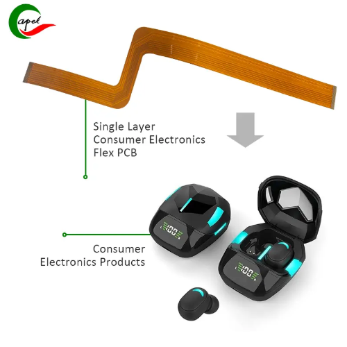 Single-Layer Flexible PCBs Single-Sided Flexible Printed Circuit Boards for Consumer Electronic