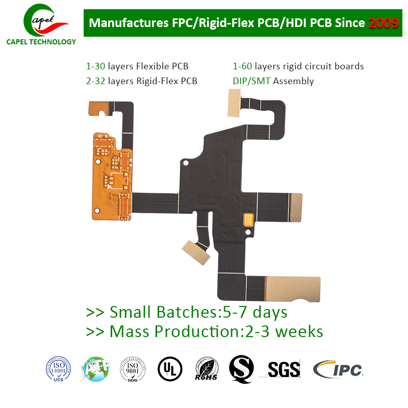 Fabricante de PCBs flexíveis FPC de 12 camadas