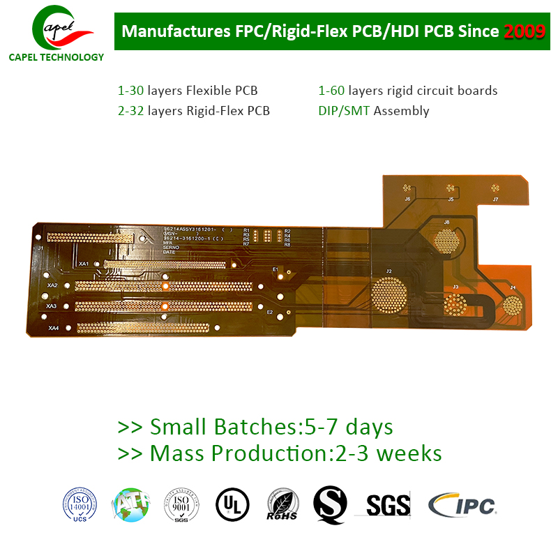 Κατασκευαστής πλακών ευέλικτων κυκλωμάτων FPC 14 επιπέδων